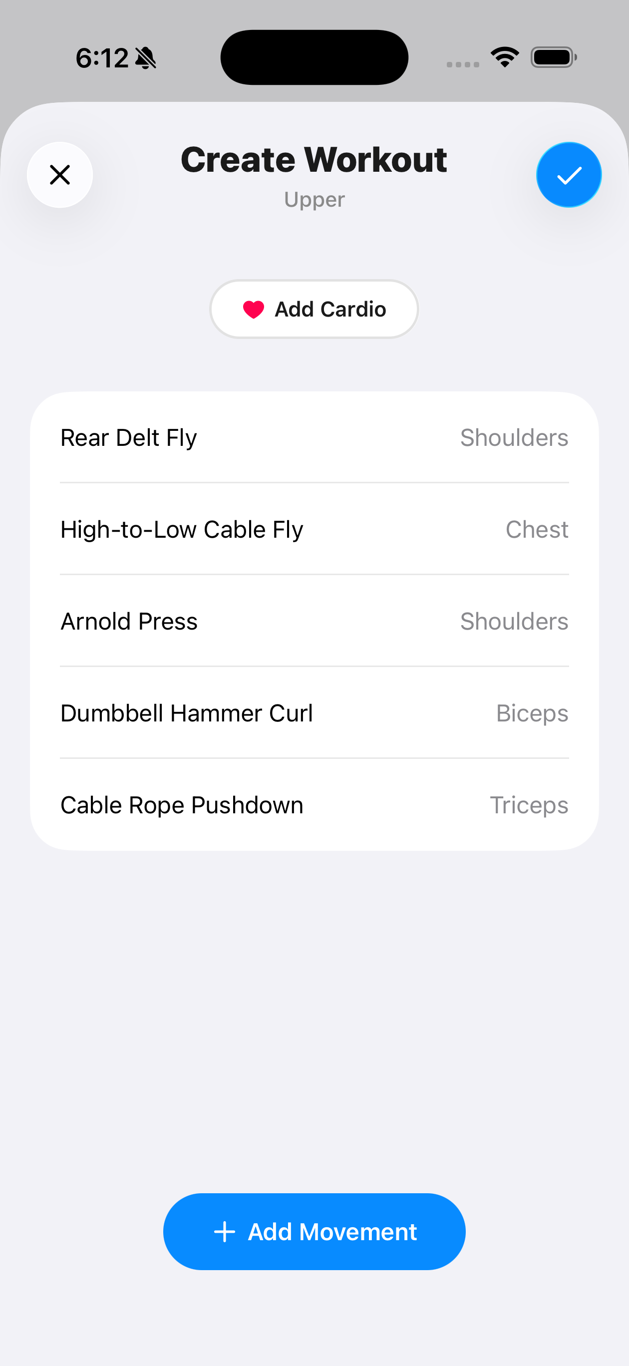 Plan screen